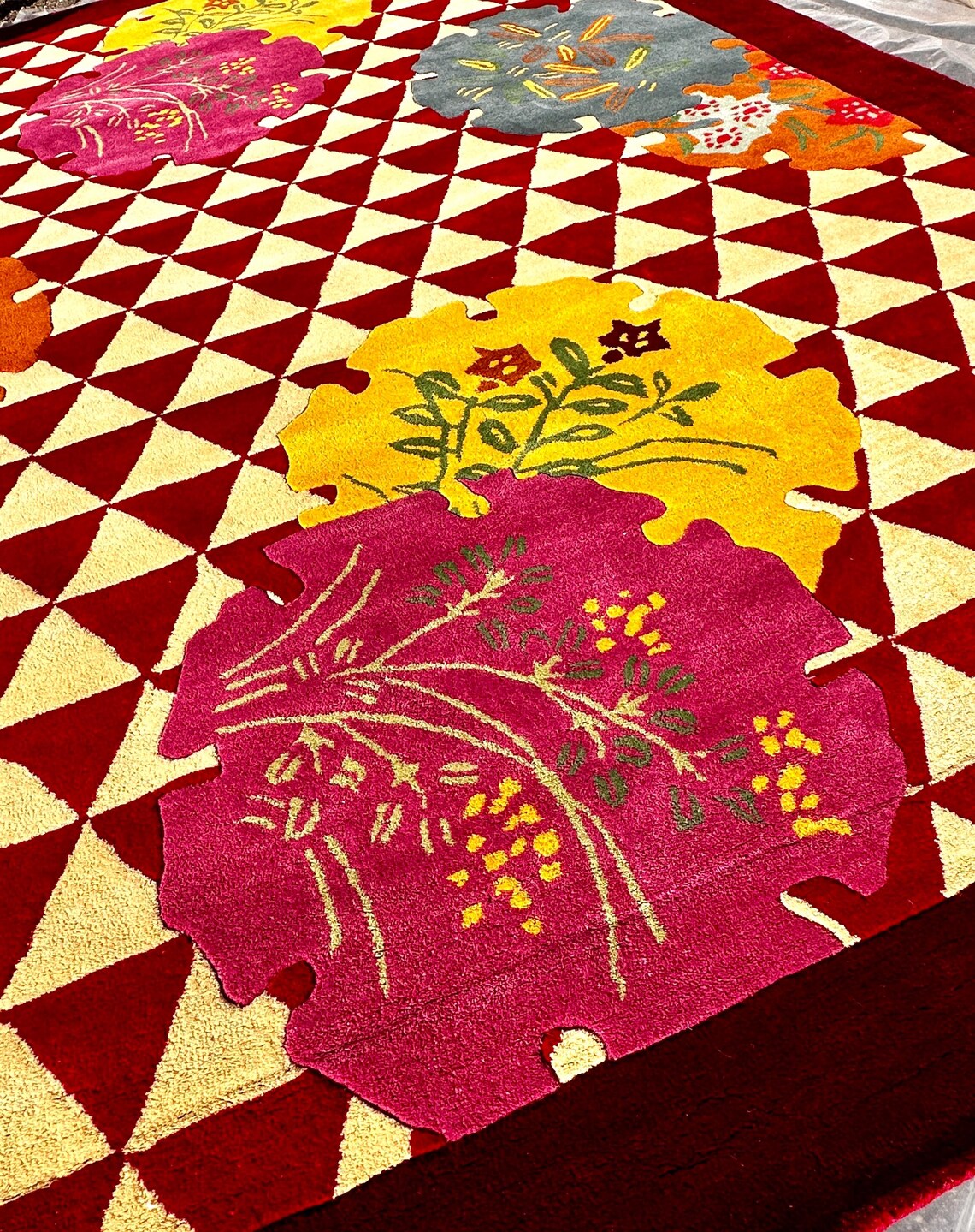 A Kenzo Takada, K3, Tufted, Collectors, Limited Edition Wool Area Rug ...