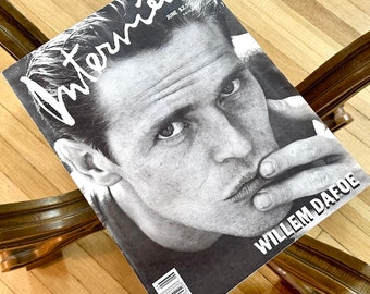 Interview Magazine, Vintage, Featuring William Dafoe, June 1989, Andy Warhol