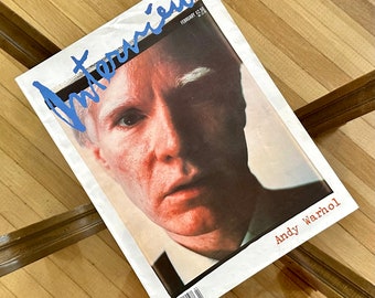Interview Magazine, Vintage, mit Andy Warhol, Februar 1989