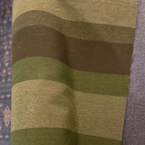 Sunbrella Marco Olive Stripe Fabric: Awning, Marine, Outdoor Use - 46&quot; Wide, 10 Yards