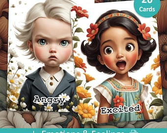 Feelings Flashcards for Kids: Montessori Emotions Learning (PDF)