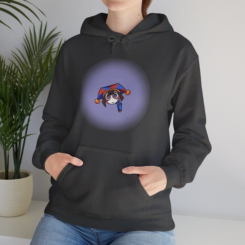Digital Circus Hoodie Pomni Hoodie Harajuku Anime Style Pomni Shirt The Digital Circus Hoodie Pomni Hoodie Harajuku Anime Style Pomni Shirt The