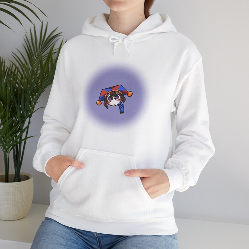 Digital Circus Hoodie Pomni Hoodie Harajuku Anime Style Pomni Shirt The Digital Circus Hoodie Pomni Hoodie Harajuku Anime Style Pomni Shirt The