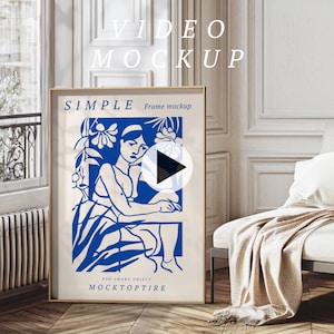 Video Frame Mockup, Animated frame Mockup, Smart Object, PSD smart object, Vertical frame mockup, Wooden Frame Mockup, PSD Mp4 mockup