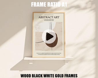 A1 Frame Mockup: Animated PSD Smart Object (Digital Download)