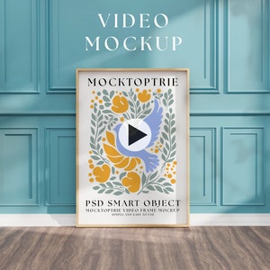 Video Frame ISO A1 Mockup, Animated Frame Mockup, PSD Smart Object ...