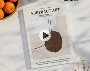5x7 ratio notebook mockup, Hardcover Journal Mockup, Video Animated Journal Mockup, PSD smart object, Vertical book mockup