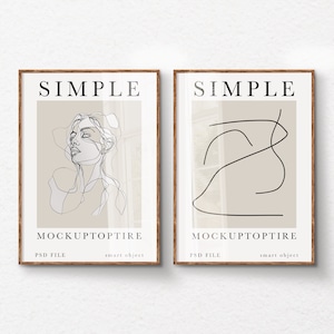 2 frame 5X7 Vertical Mockup, DIN A frame Mockup, Smart Object, PSD smart object, Vertical frame mockup, Minimalist Frame Mockup, PSD mockup