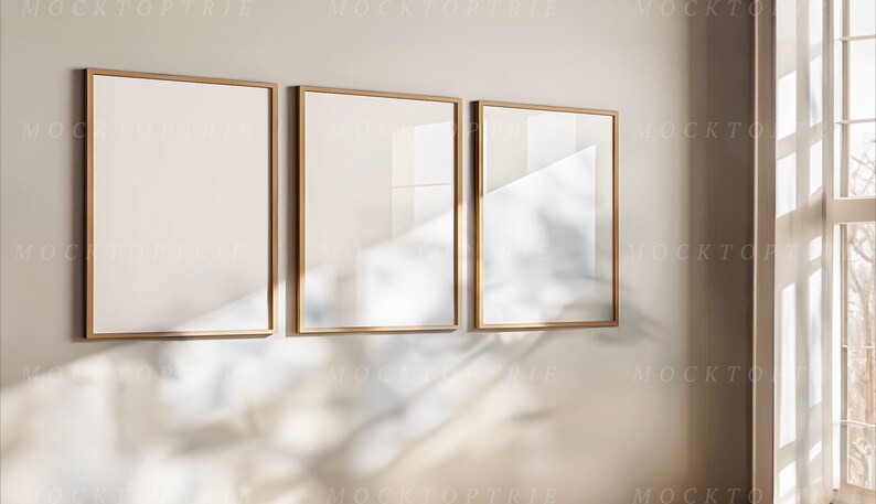 Video Frame Mockup, Animated frame Mockup, PSD Smart Object, Print wall mockup, wall art mockup, Vertical frame mockup, Wooden Frame Mockup
