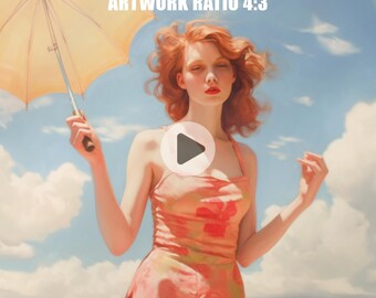 Rahmen 4: 3 Video Mockup, Animierter Rahmen Mockup, PSD Smart-Objekt, Horizontaler Rahmen Mockup, Poster Mockup, Print Fram Mockup