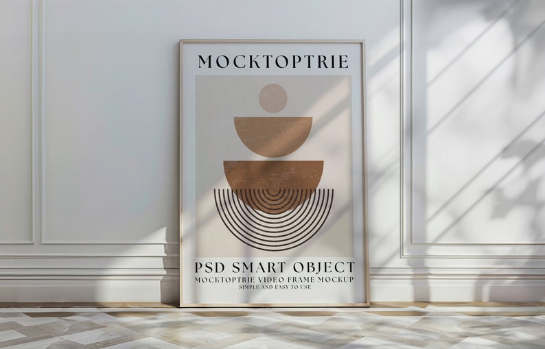 3 scenes Video Frame size A1 Mockup, Animated frame Mockup, Smart Object, PSD smart object, Vertical frame mockup, White Frame Mockup