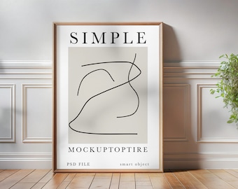 Mockup de moldura vertical, Mockup de moldura de madeira, Objeto inteligente, Objeto inteligente PSD, Mockup de moldura vertical, Mockup de moldura minimalista, Mockup PSD