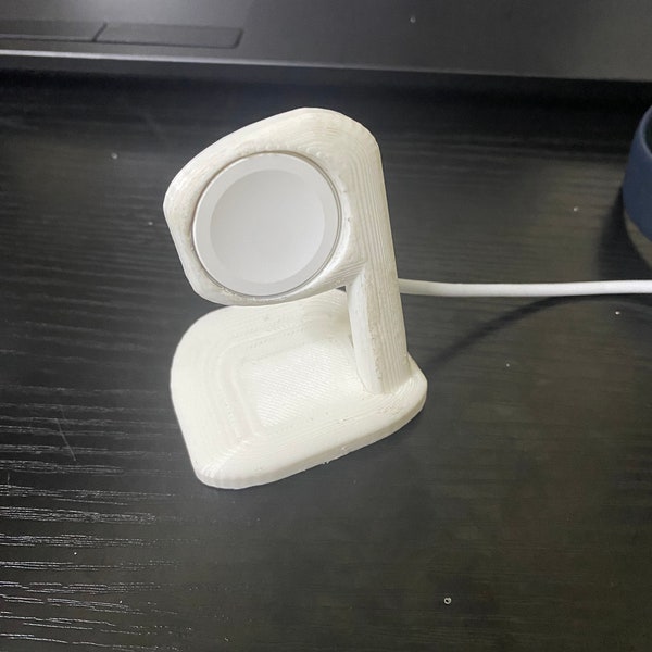 Apple watch charger stand with cable management (3D Printed)