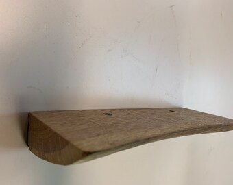 11” Floating Oak Shelf