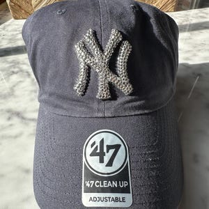 Casquette de baseball strassée main des New York Yankees