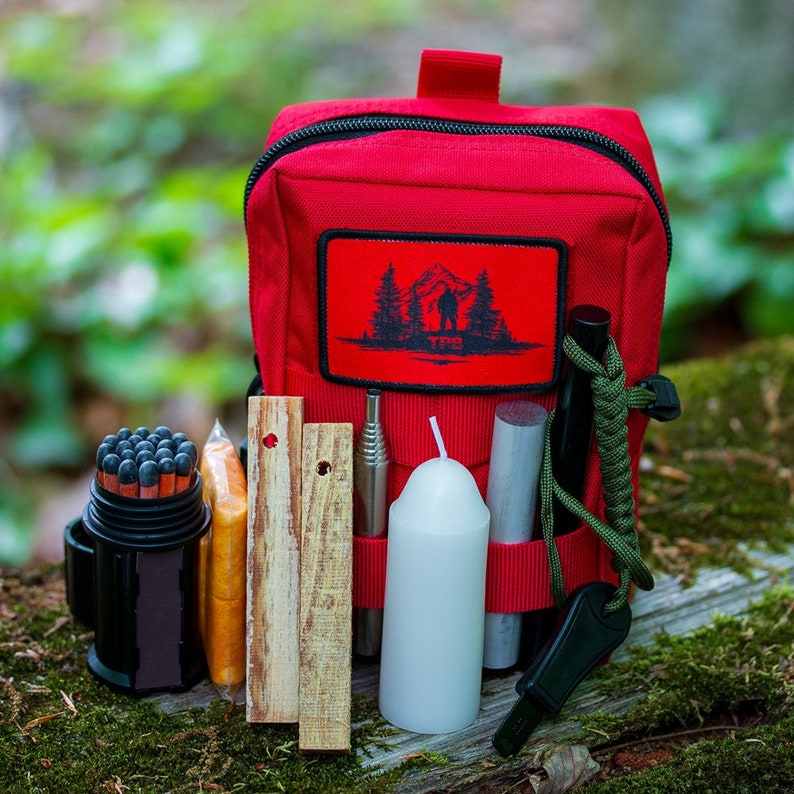 WDOPEN Feuerstarter Kit Outdoor - Mit Magnesiumstab & Überlebenspfeife Für Camping