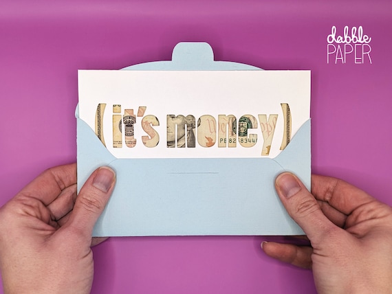 Funny Money Card and Envelope - Cricut DIY - SVG download