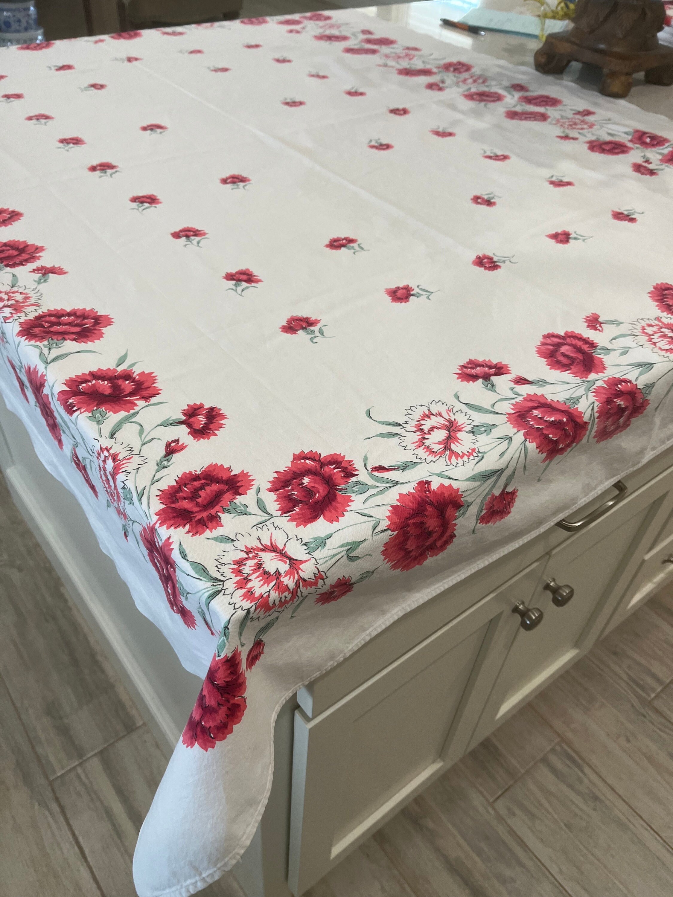 Vintage Cotton Tablecloth - Etsy