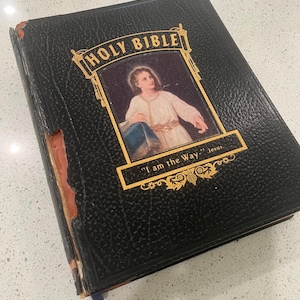 Vintage large Family Bible - Distressed