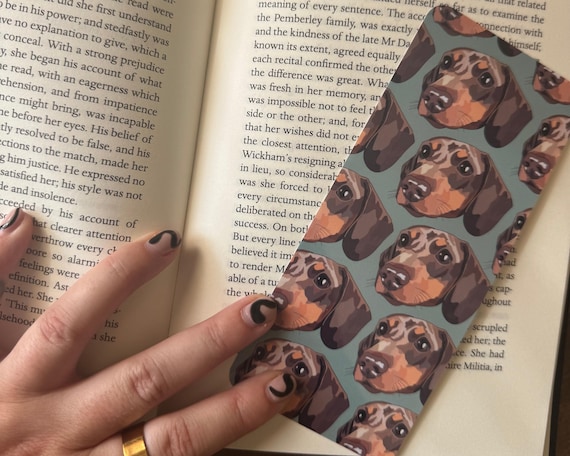 Custom Pet Portrait Bookmark – Personalized Gift for Book Lovers