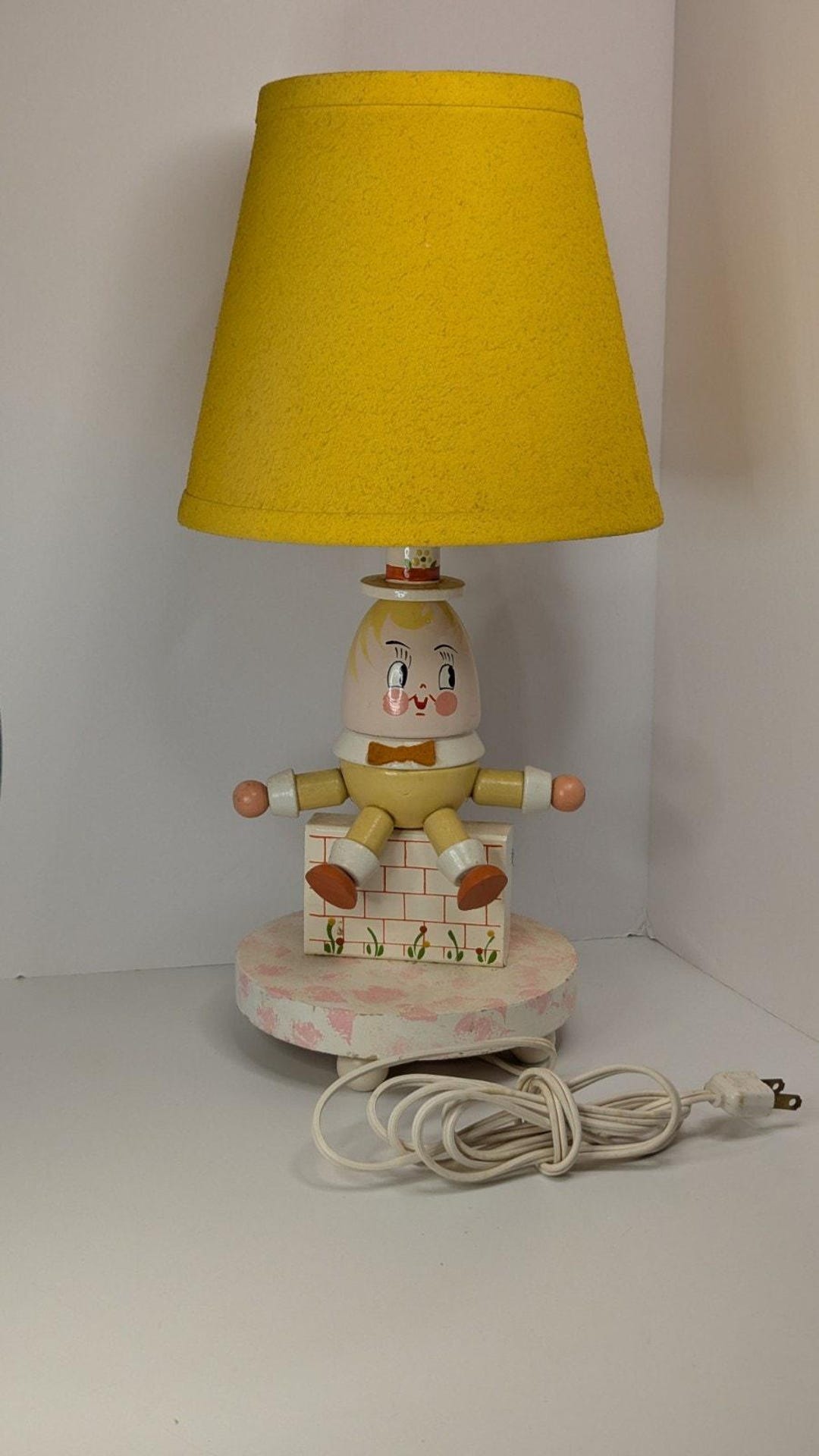 1970s Vintage Wooden Humpty Dumpty Lamp Nursery Originals Co. 11.5 ...