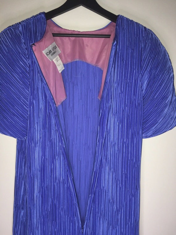 Vintage Joan Leslie Purple Pleated Crinkle Evenin… - image 10