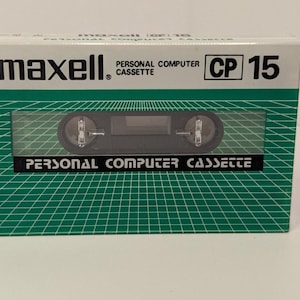 Vintage Maxell CP-15 Personal Computer Cassette Sealed New 15