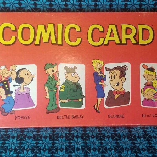 Vintage - Comic Card Board Game from 1972 Milton Bradley #4305