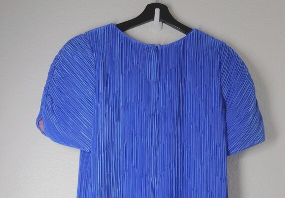 Vintage Joan Leslie Purple Pleated Crinkle Evenin… - image 7