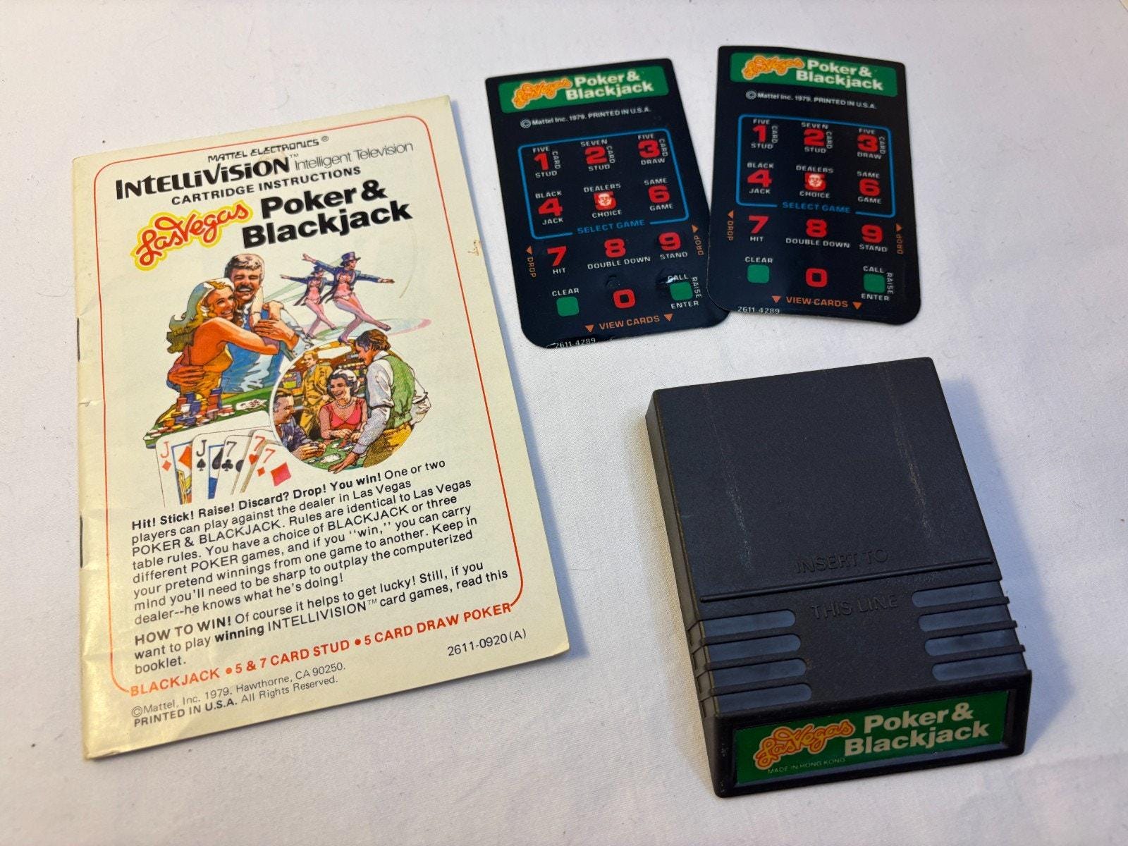 Notice + Overlays (guides) Pour Console Mattel Intellivision - Année 1980 - Bon état - Pour Collectionneurs Rétro Gaming