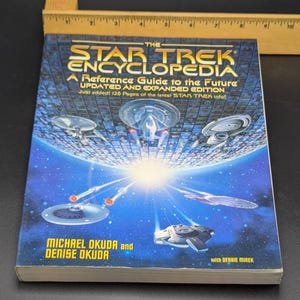 1999 The Star Trek Encyclopedia Reference Guide to the Future Okuda, Okuda & Mirek