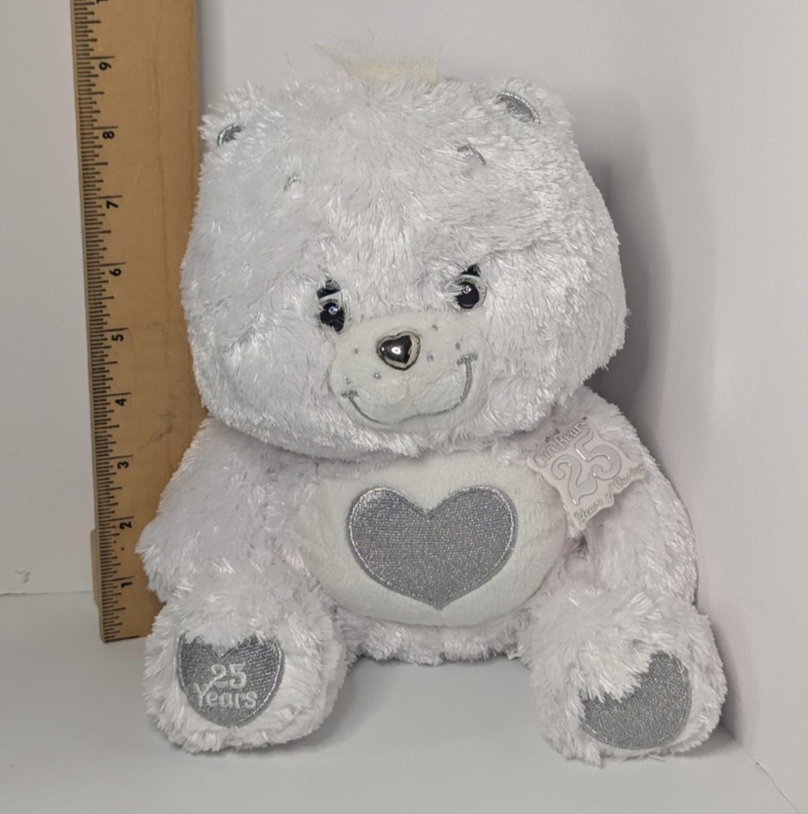 Care Bears 25th Anniversary White Tenderheart Care Bear Swarovski Crystals  Plush - Etsy, image size:1588x1600