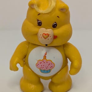 Vintage 1983 AGC Kenner Care Bears Birthday Bear 3.5&quot; Posable Figure B