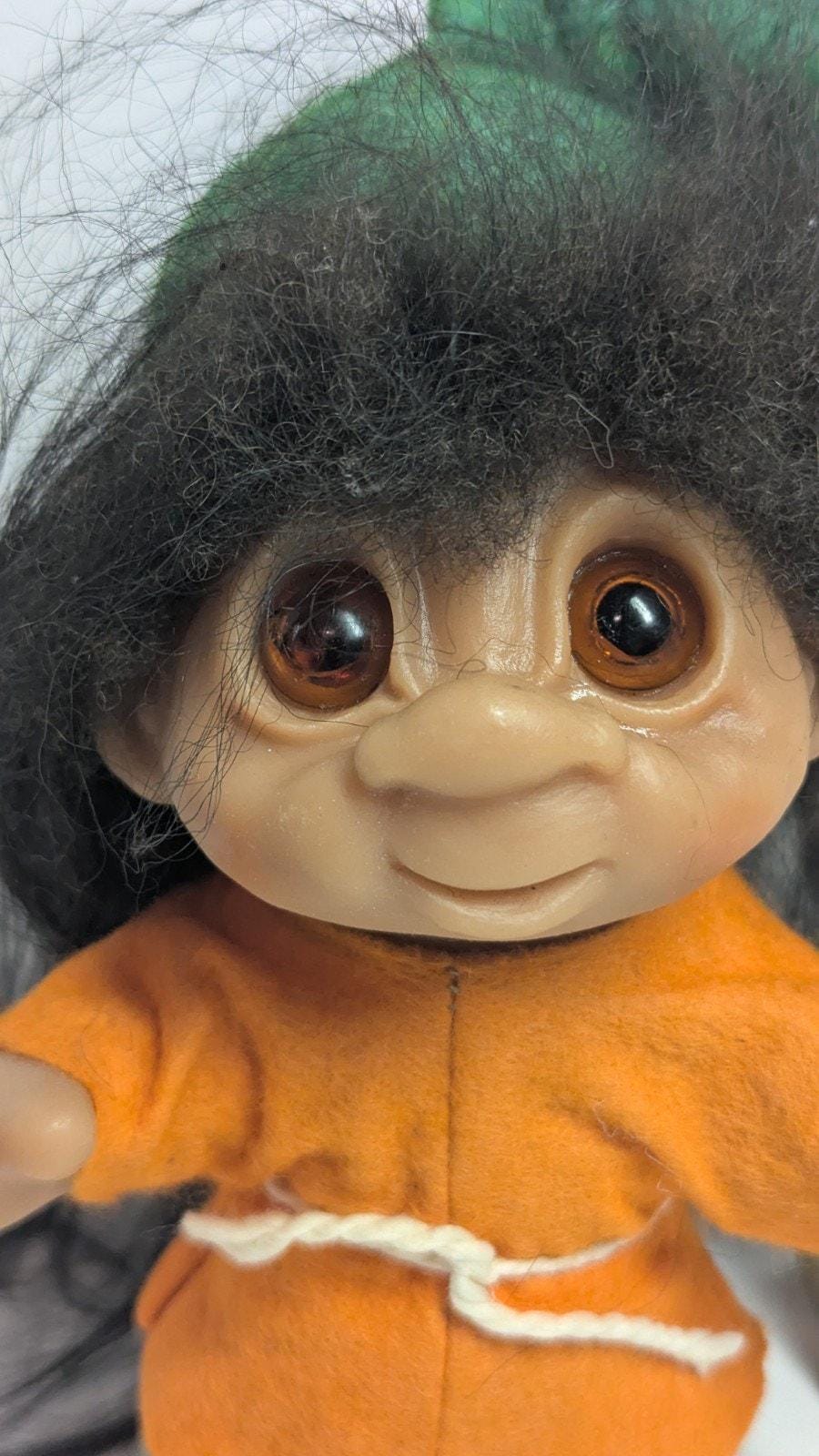 Black Hair Troll Doll - Etsy