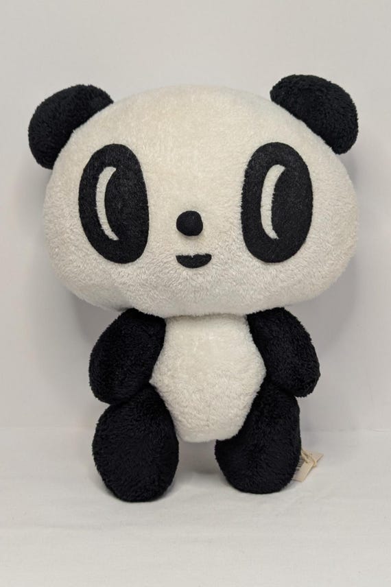 ♡panda♡ 120/130（U）（O） Rare Retired Sanrio Pannapitta Plush Panda Poseable 2003 W
