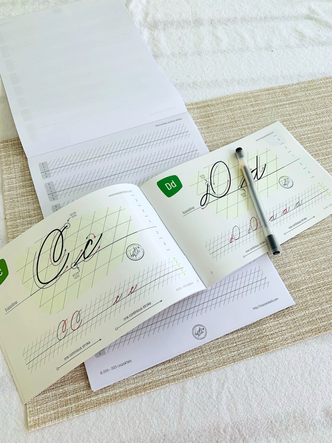 Spencerian Practice Kit, Handwriting Kit, Handwriting Practice, Calligraphy Worksheets Etsy