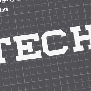 Georgia Tech TECH Font 3D Print Files (Gcode, 3MF) (Digital Download)