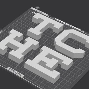 Georgia Tech TECH Letters 3D Printer File (GCODE/3MF) (Digital Download)