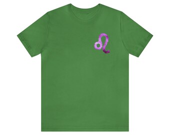 Leo - Camiseta de manga corta de Jersey unisex verde hoja