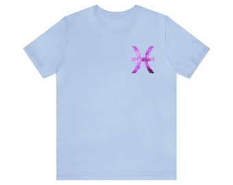 Piscis - Camiseta de manga corta Baby Blue Unisex Jersey