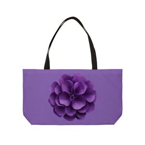 Violet February Birth Month Flower - Purple Weekender Tote Bag