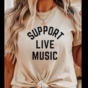 Live-Musik-T-Shirt, Musikliebhaber, Live-Musik-T-Shirt, Live-Musik, ich liebe Musik, Live-Musikfans, Geschenk für Musikliebhaber, Live-Musik-Shirt
