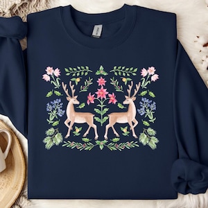 Folk Sweatshirt Sweater Hoodie Scandinavian Sweater Norwegian Christmas Norwegian Folk Art Nordic Sweatshirt Christmas Shirt