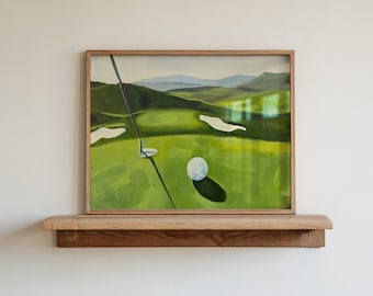 ゴルフコースの絵画：SportsCore ウォールアート（デジタル