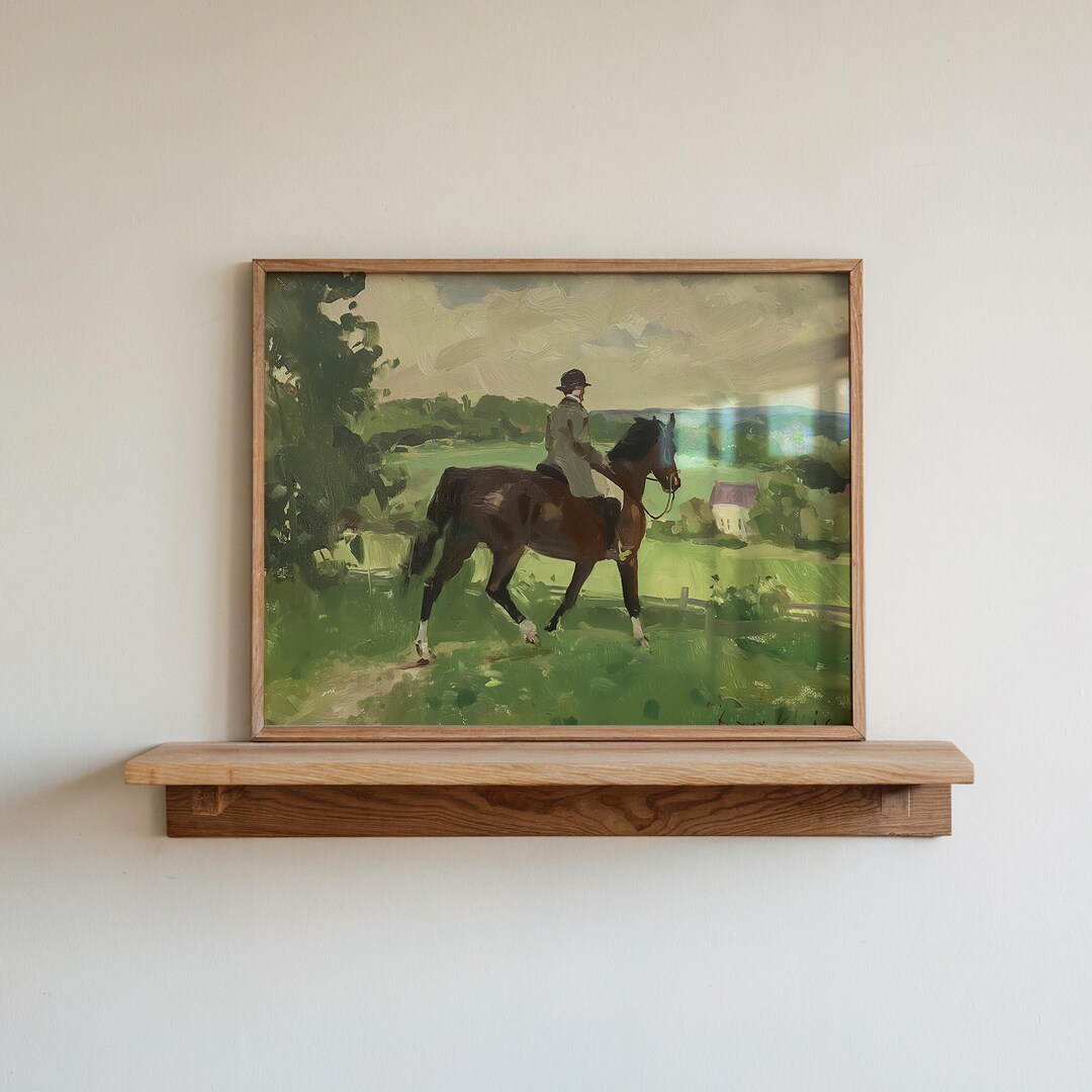 現代アート 馬と騎手の絵画 馬と騎手の絵画：馬術スポーツアート（デジタルダウンロード） - Etsy 日本