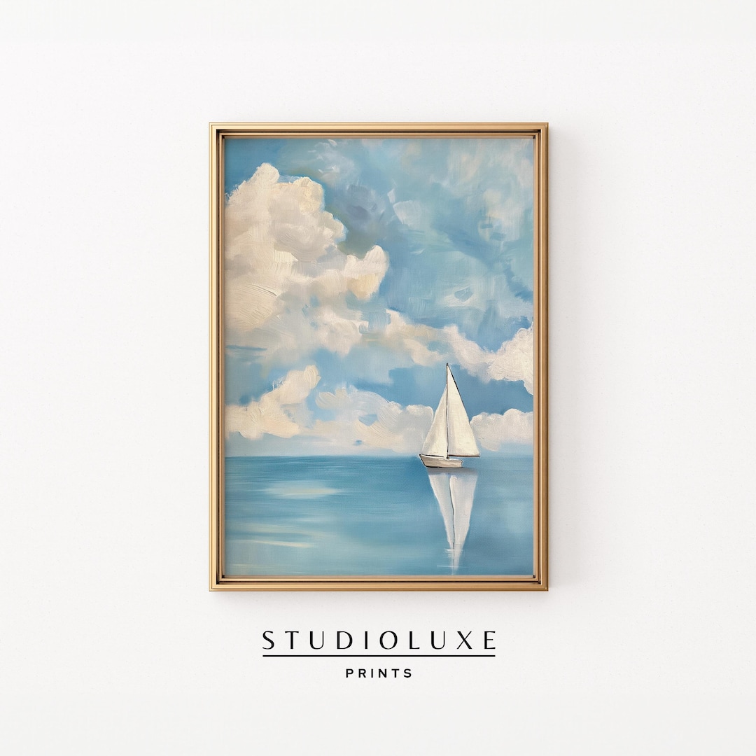 Sailboat Nautical Print: Coastal Kitchen Wall Art (digital Download) - Etsy