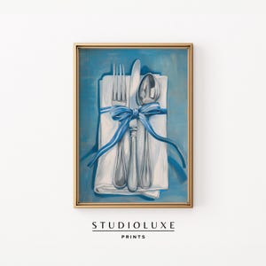 Küsten Silberwaren Druck | Beachy Wandkunst | Blau Wand Kunst | DRUCKBARE KUNST | Küsten-Enkelin Drucke | Minimalistisches Poster | Strand Drucke
