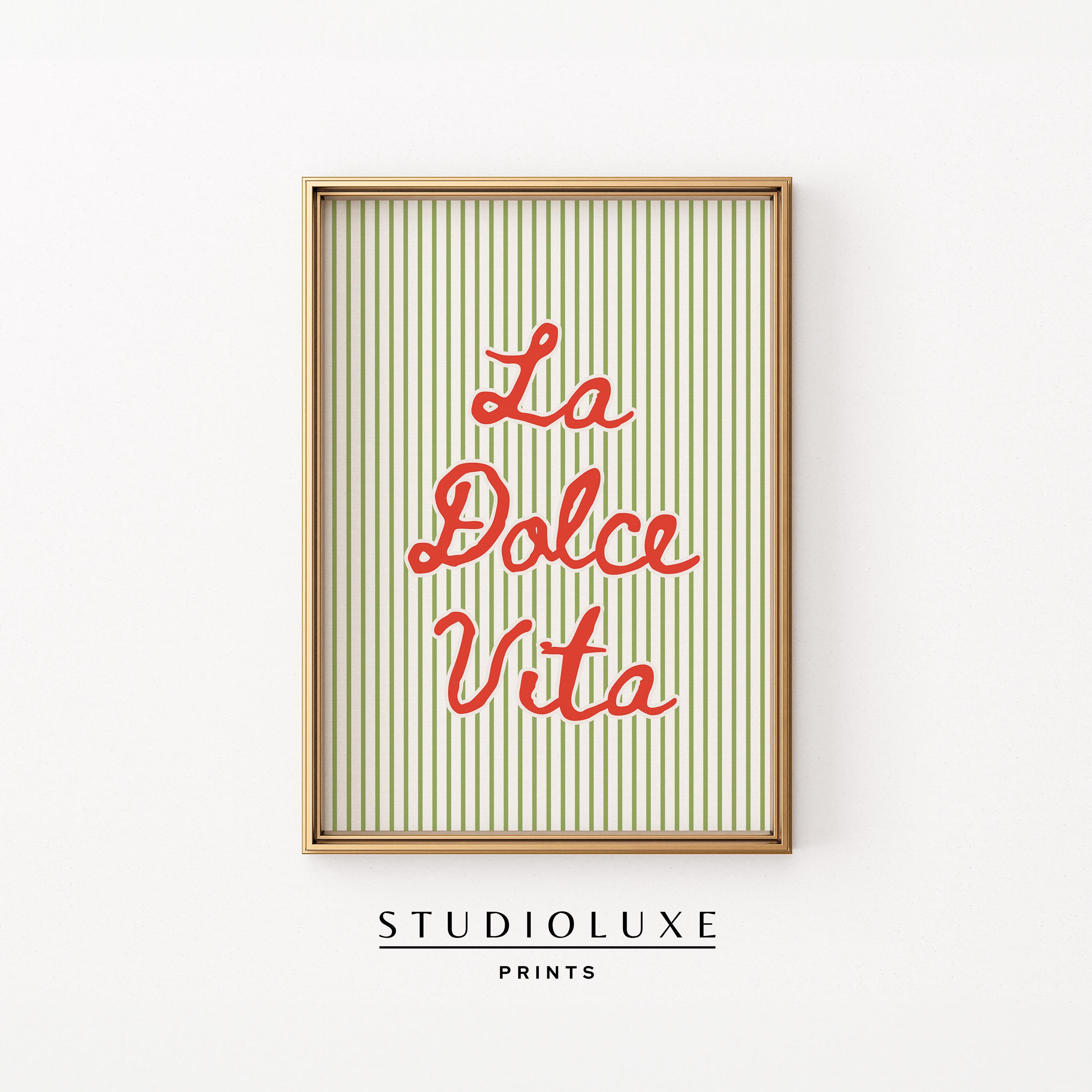 La Dolce Vita Poster: Italian Kitchen Wall Art (digital Download