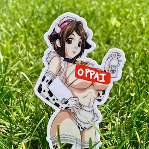 Milk Maid hucow Waifu 4" Vinyl Sticker