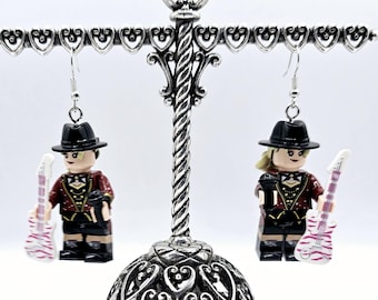 Block Figure Earrings - Famous Singer Earrings - Gift for pop culture Lover